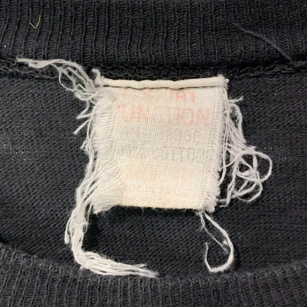 Vintage 70s‎ Foreigner Tour Of The World Band T Shirt Tee Black Small SS RARE - Picture 3 of 4